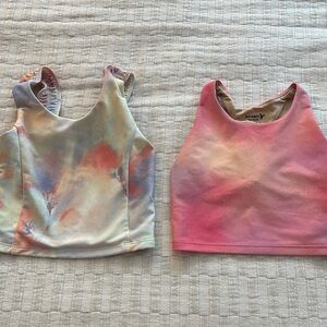 Old Navy Kids Tie-Dye and Pink Tank Tops
